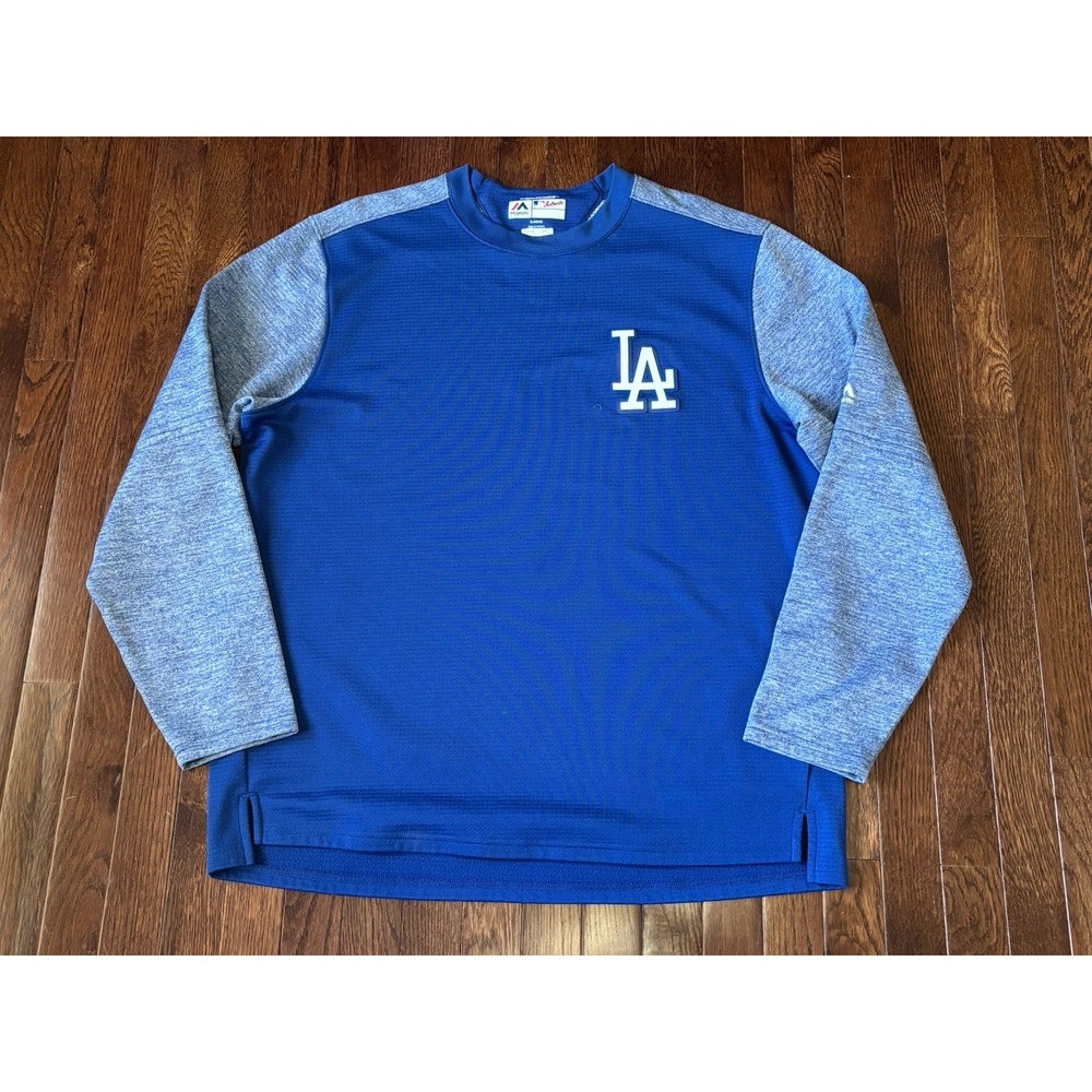 Majestic Authentic Los Angeles Dodgers Player Issue Thermal Shirt L #27 - Picture 1 of 6